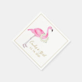 Tropisch Roze Flamingo White Magnolia Elegant Servet (Hoek)