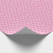 Tropisch roze flamingocadeaupapier cadeaupapier (Hoek)