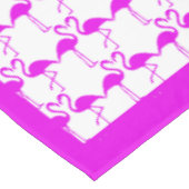 Tropisch roze flamingos Romantic Heart Twosomes Tafelkleed (Gekanteld)