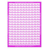 Tropisch roze flamingos Romantic Heart Twosomes Tafelkleed (Voorkant)