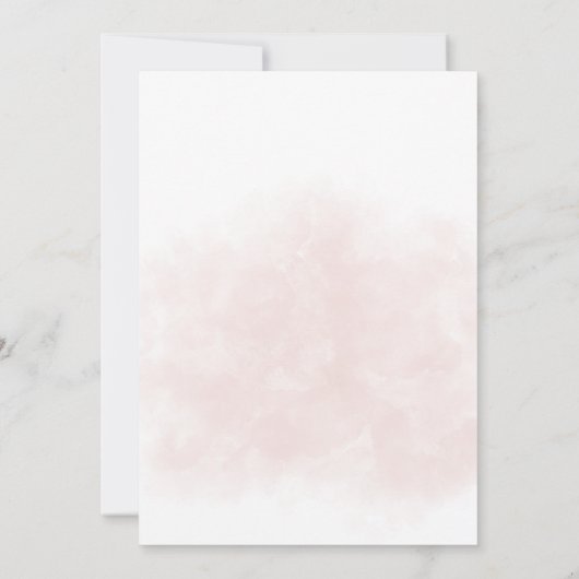 Tropisch roze florale vrijgezellenfeest kaart (Achterkant)