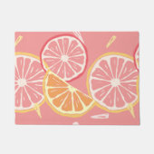 Tropisch roze grapefruits (pompelmoezen) en citroe deurmat (Voorkant)