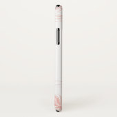 Tropisch roze handpalmen iPhone X Hoesje (Achterkant / rechts)