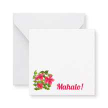 Tropisch roze Hawaiian Hibiscus Mahalo Personalise