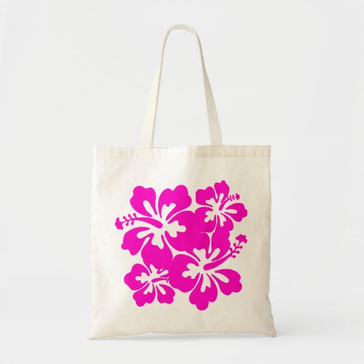 Tropisch roze Hibiscus Bag Tote Bag (Voorkant)