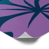 Tropisch Roze Hibiscus Bloem Pop Art Poster (Hoek)