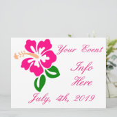 Tropisch roze hibiscus flower Thunder_Cove (Staand voorkant)