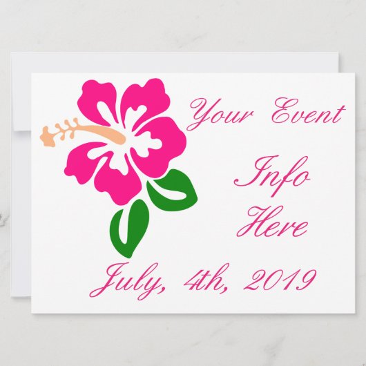 Tropisch roze hibiscus flower Thunder_Cove (Voorkant)
