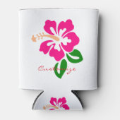 Tropisch roze hibiscus flower Thunder_Cove Blikjeskoeler (Voorkant)