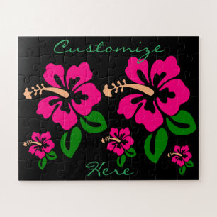 Tropisch roze hibiscus flower Thunder_Cove Legpuzzel