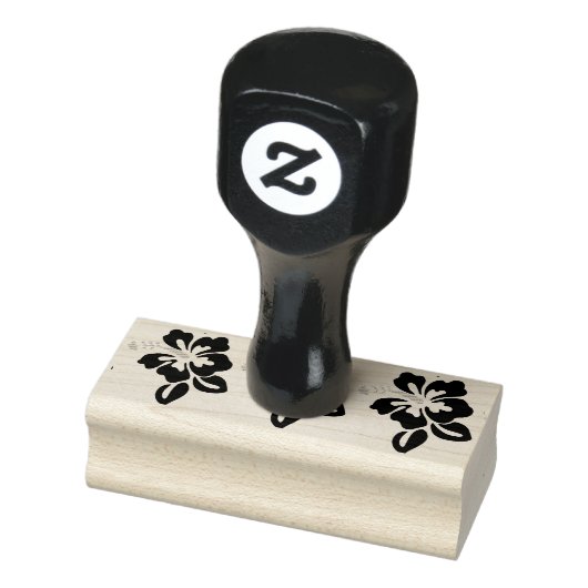 Tropisch roze hibiscus flower Thunder_Cove Rubberstempel (Stempel)