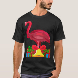 Tropisch roze kerstmis met decoratie t-shirt