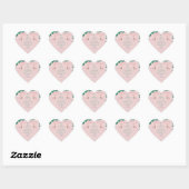 Tropisch roze kerstmis met Santa Hat Baubles Hart Sticker (Vel)