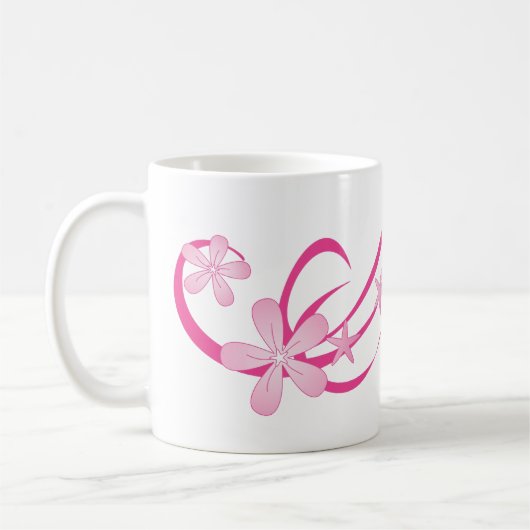 Tropisch roze koffiemok (Links)