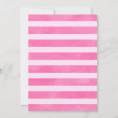 Tropisch roze laat flamingo flamingo 1e verjaardag kaart (Achterkant)