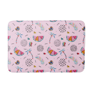 Tropisch roze Memphis Style Pattern Badmat