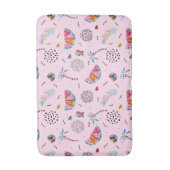 Tropisch roze Memphis Style Pattern Badmat (Voorkant Verticaal)