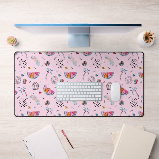 Tropisch roze Memphis Style Pattern Bureaumat (Kantoor 1)
