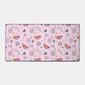 Tropisch roze Memphis Style Pattern Bureaumat (Voorkant)