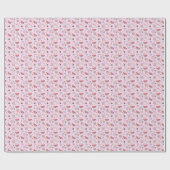 Tropisch roze Memphis Style Pattern Cadeaupapier (Vlak)