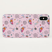 Tropisch roze Memphis Style Pattern Case-Mate iPhone Case (Achterkant (horizontaal))