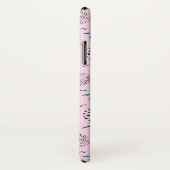 Tropisch roze Memphis Style Pattern Case-Mate iPhone Case (Achterkant / rechts)