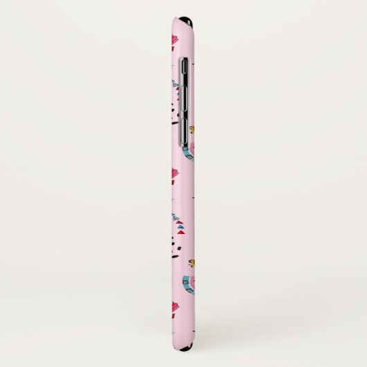 Tropisch roze Memphis Style Pattern Case-Mate iPhone Case (Achterkant/links)