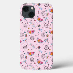 Tropisch roze Memphis Style Pattern Case-Mate iPhone Case