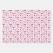 Tropisch roze Memphis Style Pattern Inpakpapier Vel (Voorkant 2)