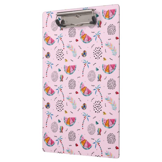 Tropisch roze Memphis Style Pattern Klembord (Links)