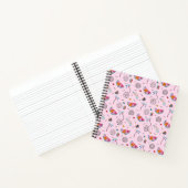 Tropisch roze Memphis Style Pattern Notitieboek (Binnen)