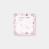 Tropisch roze Memphis Style Pattern Post-it® Notes (Voorkant)