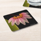 Tropisch roze orchidee kartonnen onderzetters (Schuin)