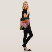 Tropisch roze orchidee tote bag (Op model)
