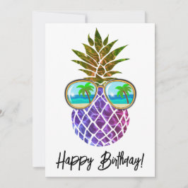 Tropisch roze paarse ananas