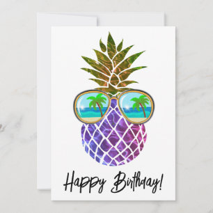 Tropisch roze paarse ananas