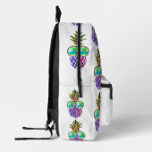 Tropisch roze paarse ananas bedrukte rugzak (Links)