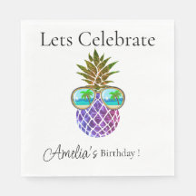 Tropisch roze paarse ananas