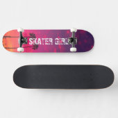 Tropisch roze Paarse strand - Zonnesetnaam Persoonlijk Skateboard (Horizontaal)