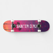 Tropisch roze Paarse strand - Zonnesetnaam Persoonlijk Skateboard (Horizontaal)