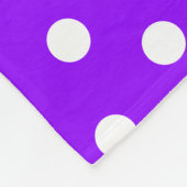 Tropisch Roze Paarse Witte Polka Dotted Stripes Fleece Deken (Hoek)