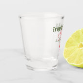 Tropisch roze Palm Springs vrijgezellenfeest Shot Glas (Links)