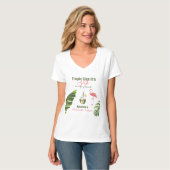 Tropisch Roze Palm Springs vrijgezellenfeest T-shirt (Voorkant volledig)