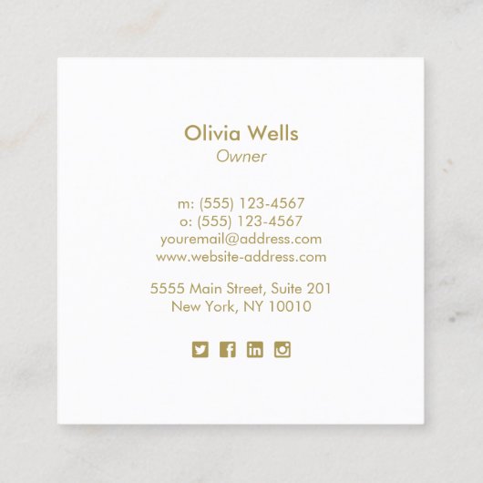 Tropisch roze palmboom mobiele sproeier tanning ca contactkaartje (Achterkant)