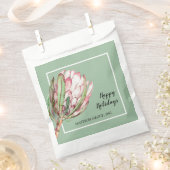 Tropisch roze Protea Floral Treat Party Bedankzakje (Geknipt)