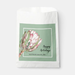 Tropisch roze Protea Floral Treat Party Bedankzakje