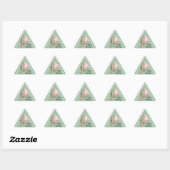 Tropisch roze protheekFloral op Mint Sticker (Vel)