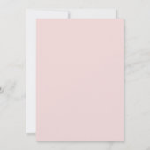 Tropisch Roze Turquoise Bloemblad Bruiloft Kaart (Achterkant)