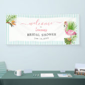 Tropisch roze Vrijgezellenfeest Flamingo Spandoek (Beurs)