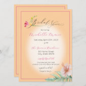 Tropisch roze Vrijgezellenfeest Kaart (Voorkant / Achterkant)